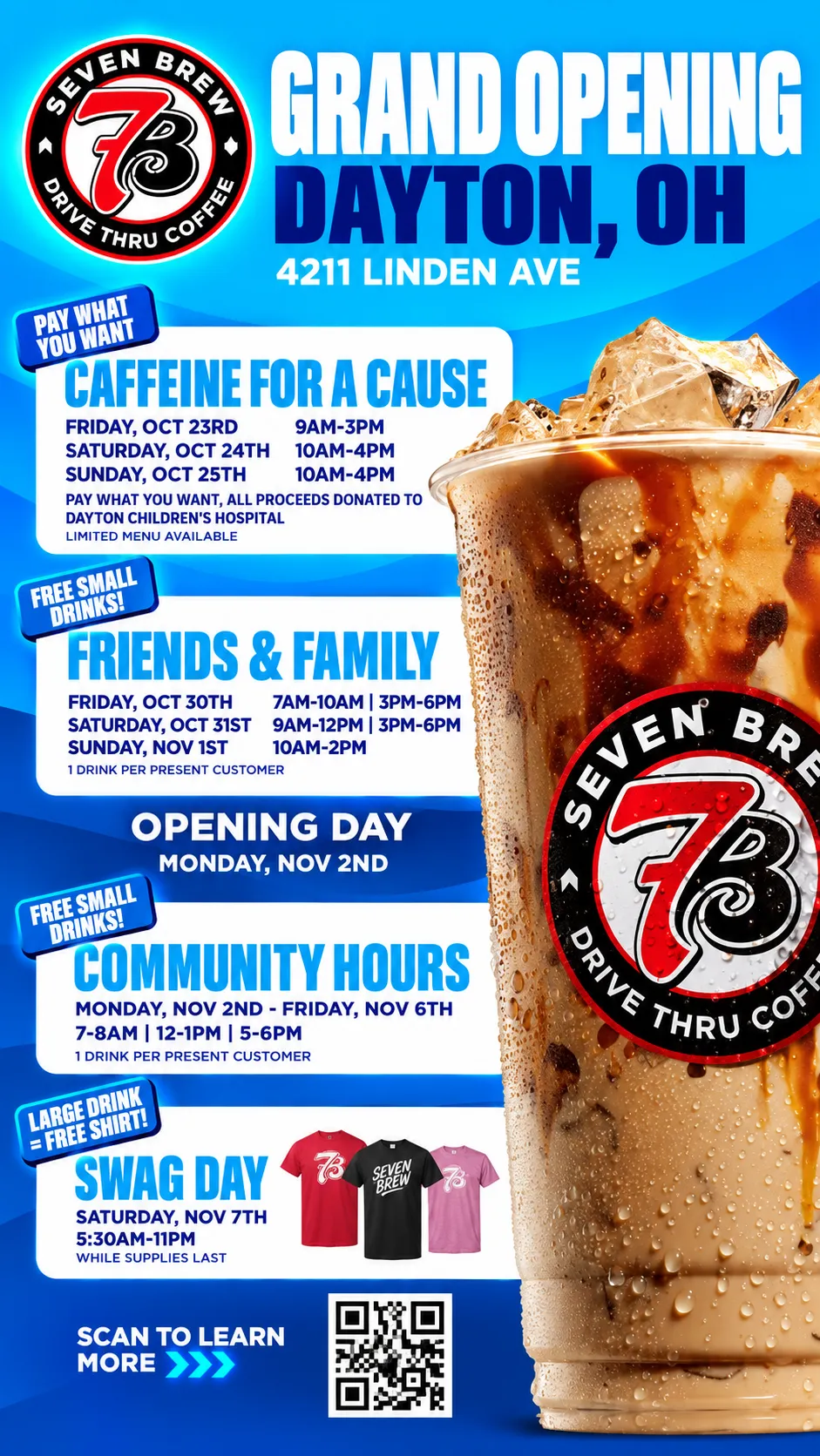 7 Brew Opening Dayton, OH