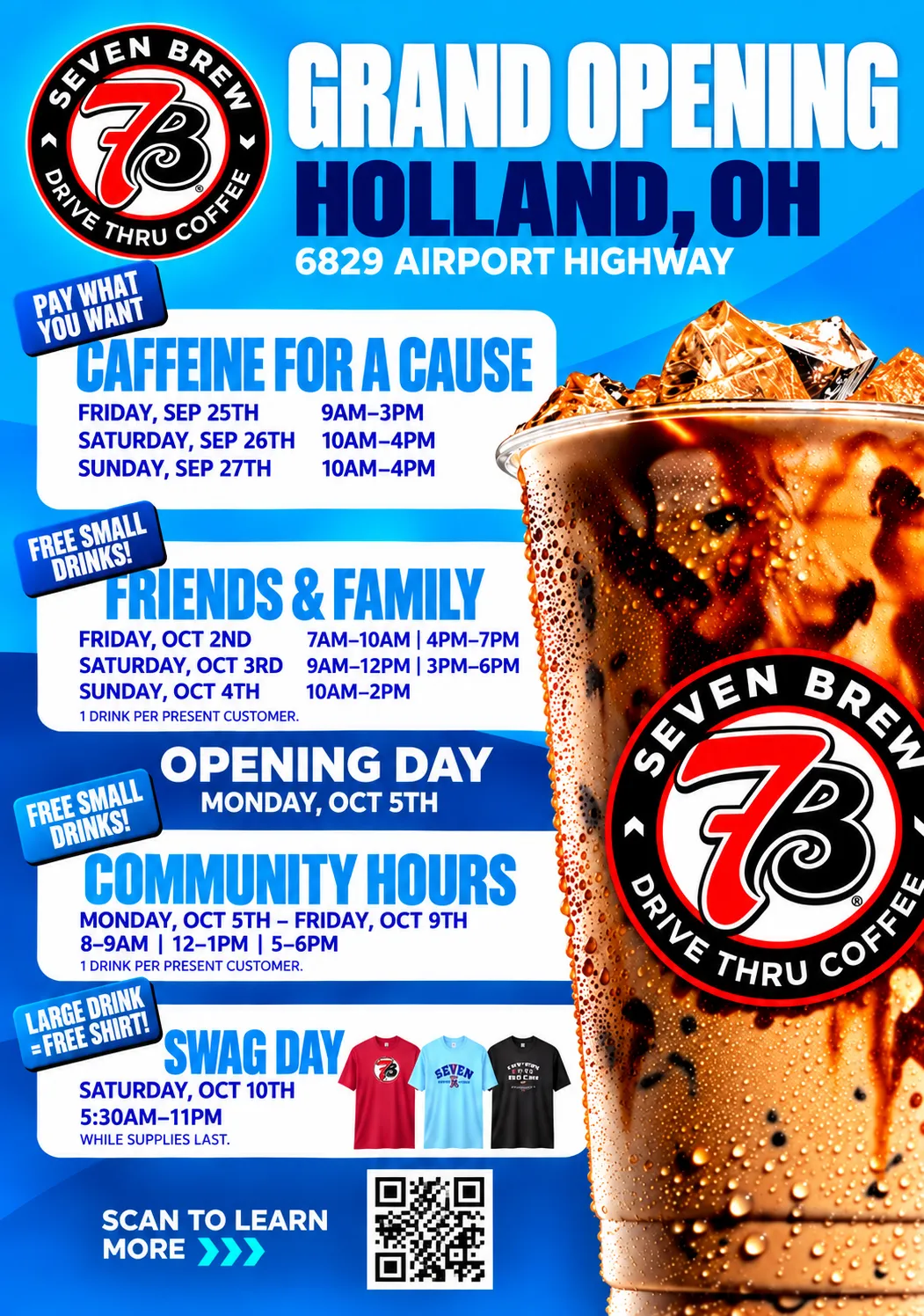 7 Brew Opening Holland, OH