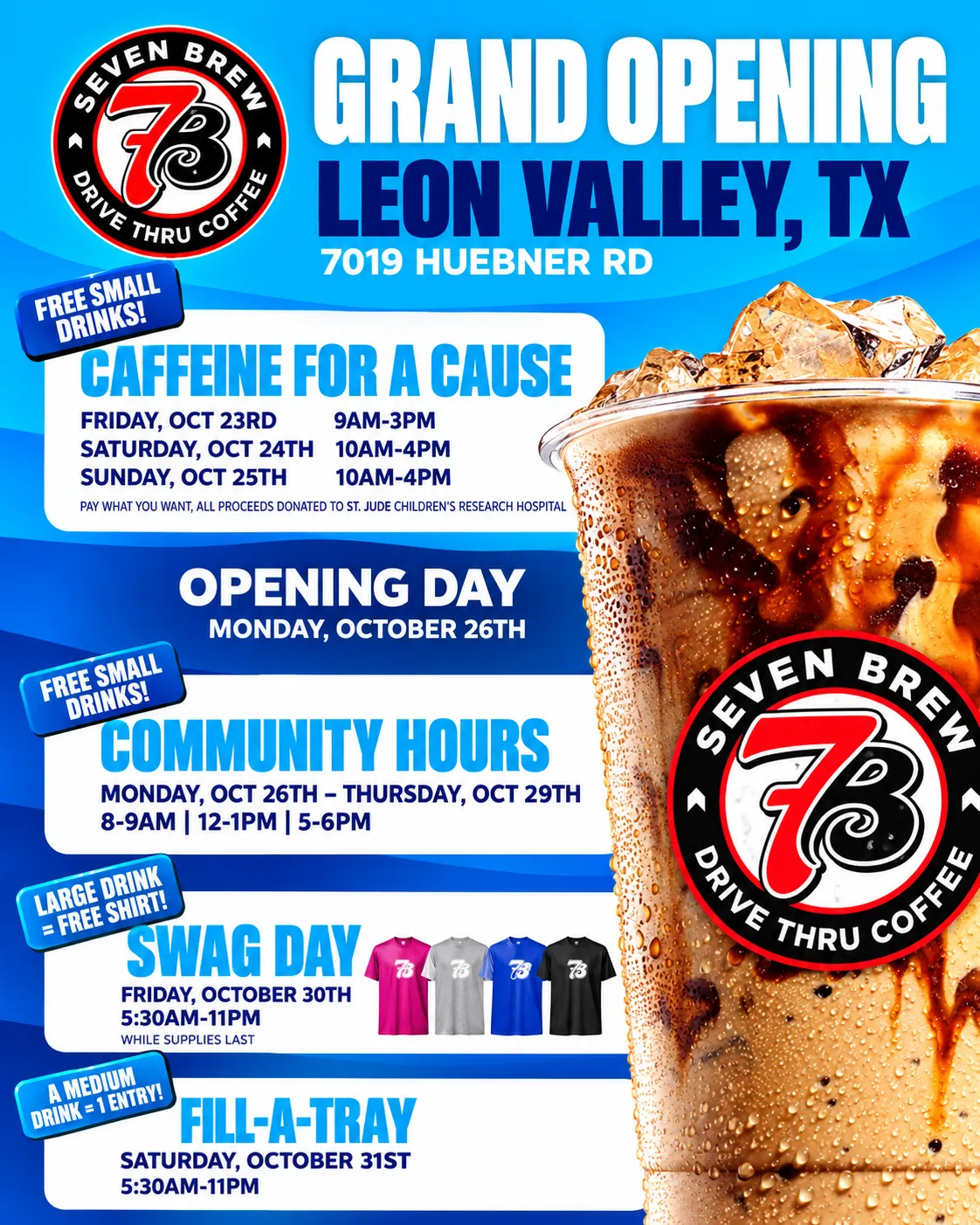 7 Brew Opening Leon Valley, Texas