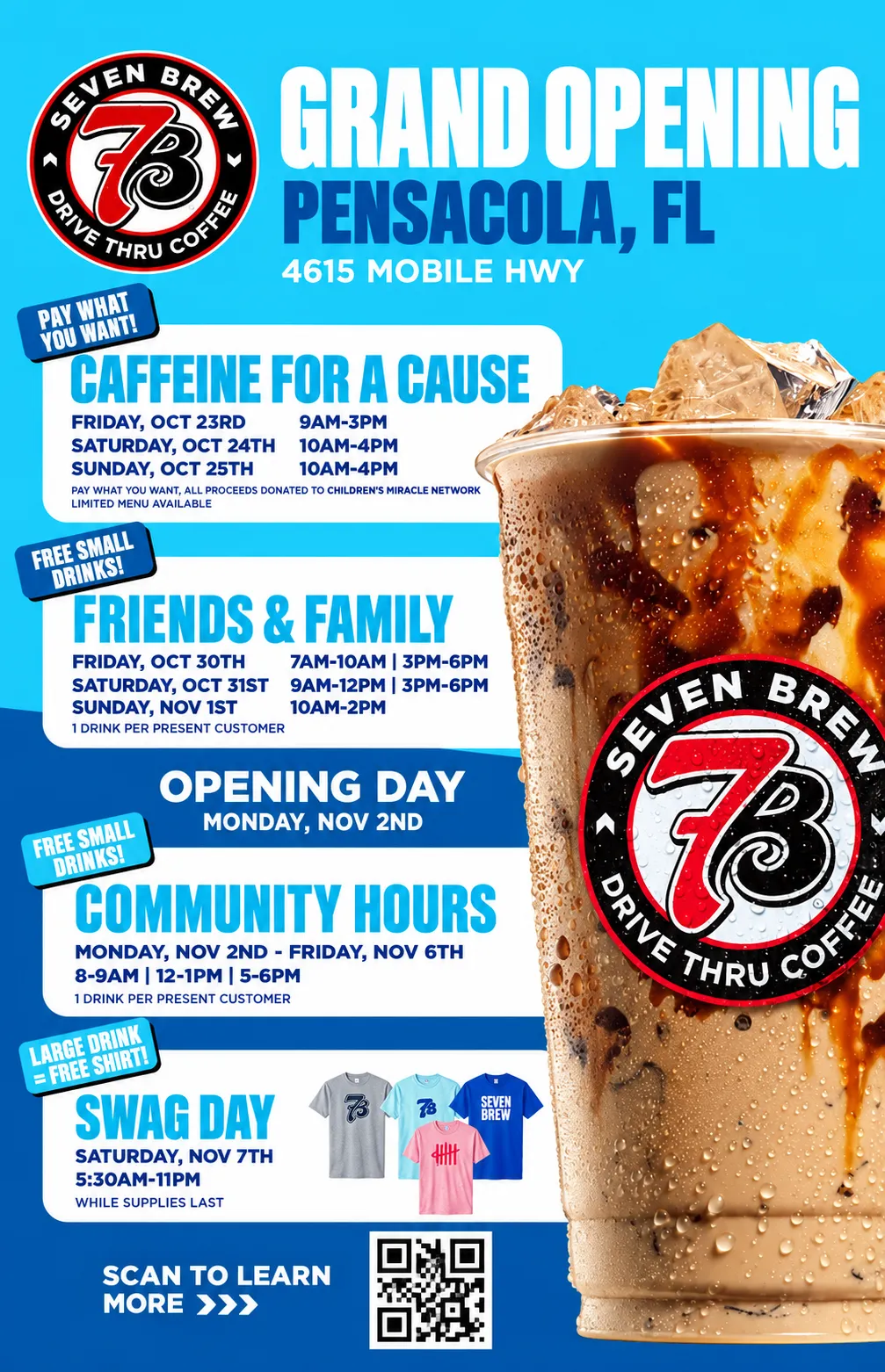7 Brew Opening Pensacola, FL