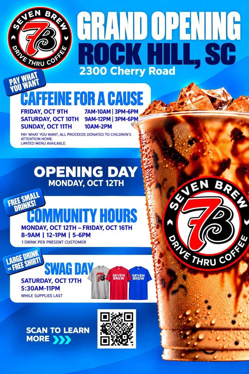 7 Brew Opening Rock Hill, SC