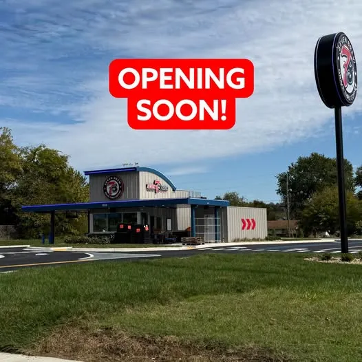 7 Brew Coffee drive-thru stand opening soon in Sevierville, TN with three drive-thru lanes