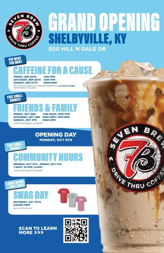 7 Brew Opening Shelbyville, KY